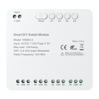  DIY Wi-Fi relay AVATTO WSMD-4 32V 4-channel - 2