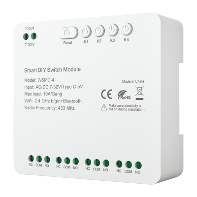  DIY Wi-Fi relay AVATTO WSMD-4 32V 4-channel