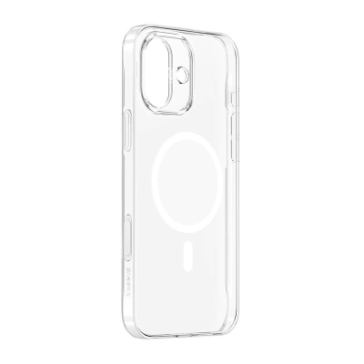 Magnetyczne Etui na telefon Baseus iP16 TouchButton (przezroczyste)