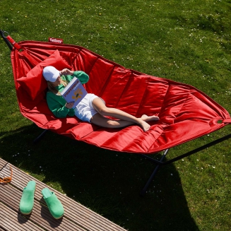  Fatboy Headdemock Deluxe Red hammock with black stand - 8