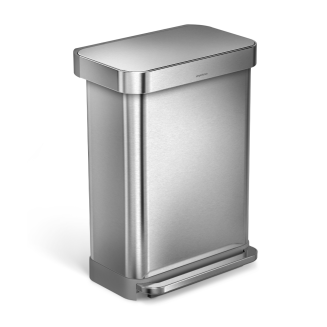 Kosz z kieszenią na worki Simplehuman 55 l stalowy FPP - 2