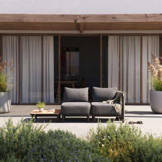 Sofa ogrodowa SACKit Kirra Lounge Sofa 2 Seater Noir ze stolikiem SACKit Kirra - 5