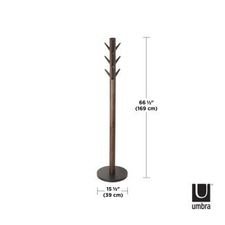 Wieszak na płaszcze Umbra Flapper Black-Walnut - 4