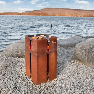  Keilbach Ferrum garden fireplace with grill - 11