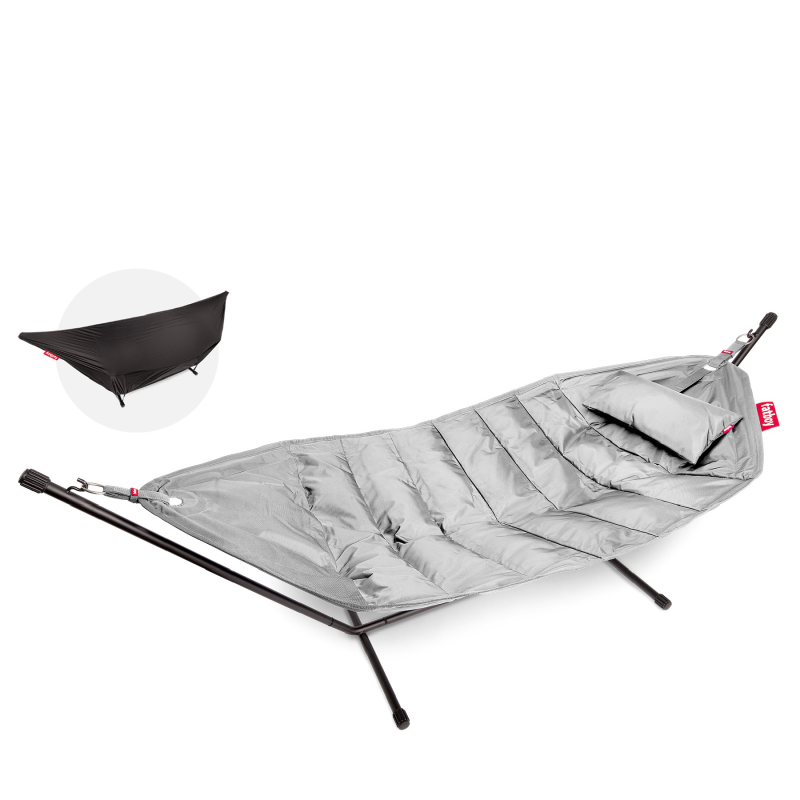 Hamak Fatboy Headdemock z poduszką Light Grey | PROMOCJA: POKROWIEC GRATIS!