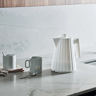 Alessi Plisse electric kettle white 1.7l - 2