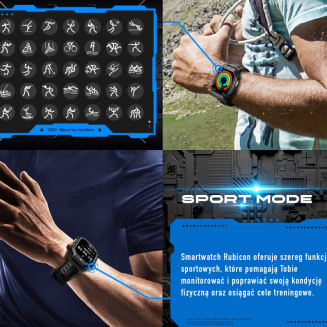 Smartwatch Męski Rubicon RNCF24-1 BLACK - 10