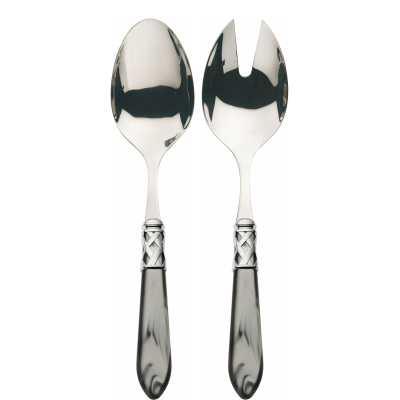 Komplet do serwowania sałaty Casa Bugatti Aladdin Grey/Steel