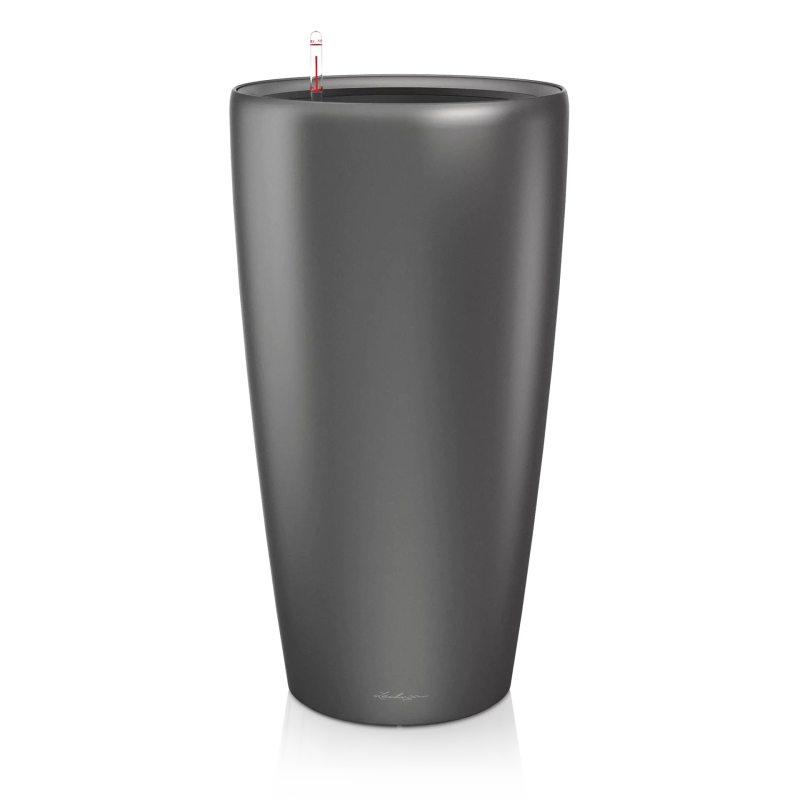  Lechuza Rondo Premium 32 flowerpot | 40 anthracite metallic