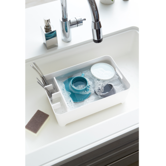 Ociekacz do naczyń Yamazaki Tower biały - 8