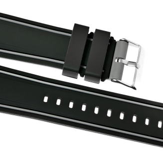 Pasek silikonowy CZARNO-SZARY U14-20-9 - 4