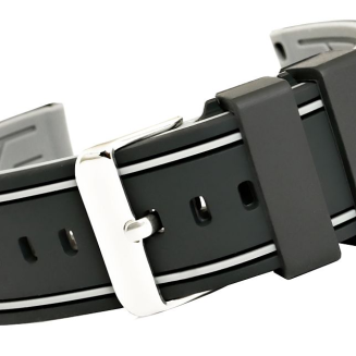 Pasek silikonowy CZARNO-SZARY U14-20-9 - 2