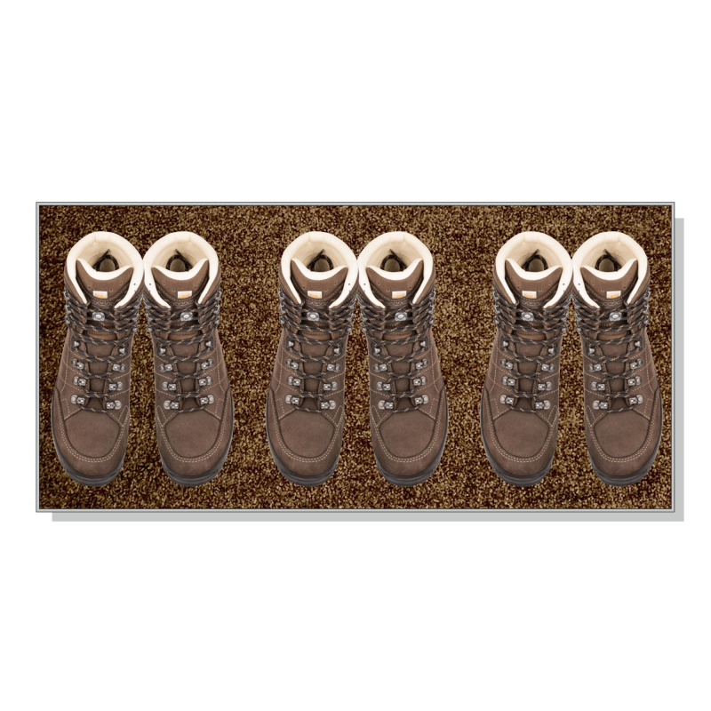 Podkładka na buty Keilbach Perfetto 77x37 cm brązowa