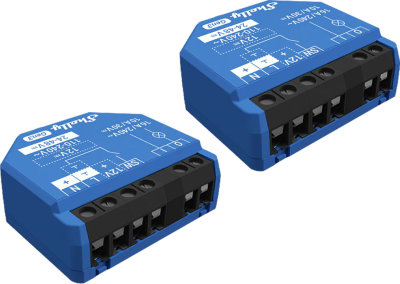  SHELLY 1 Gen3 Wi-Fi/BT relay controller set of 2