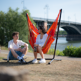 Fotel hamakowy ze stojakiem La Siesta Fiji Outdoor Toucan Basic - 10