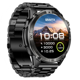 Smartwatch Gravity Czarny Pasek + Bransoleta GT46-4 - 8