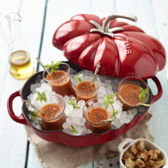 Garnek żeliwny owalny pomidor Staub - 2.5 ltr, Czerwony - 3