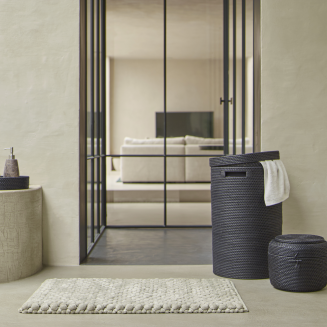 Kosz na pranie z pokrywą Aquanova Cino Black 64 l - 5