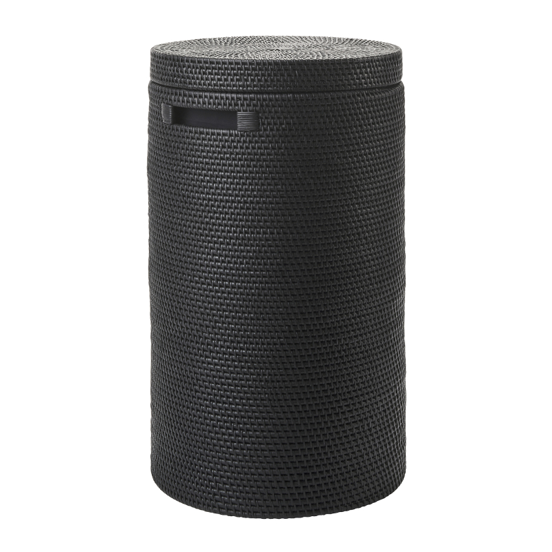  Aquanova Cino Black laundry basket with lid