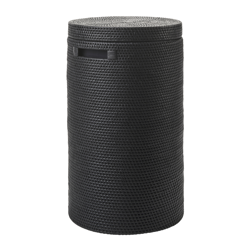 Kosz na pranie z pokrywą Aquanova Cino Black 64 l