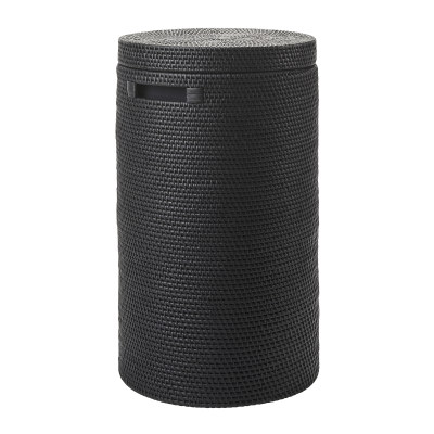 Kosz na pranie z pokrywą Aquanova Cino Black 64 l