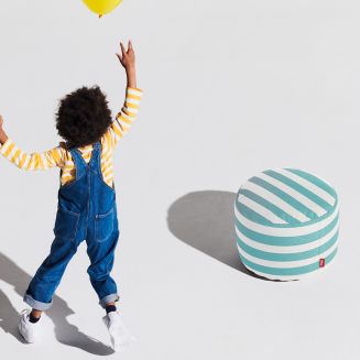 Pufa Fatboy Point Outdoor Stripe Azur 35x50 cm - 4