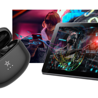 Słuchawki bezprzewodowe GIEWONT RealSound PRO ANC ENC GWS800-1 Czarne - 17