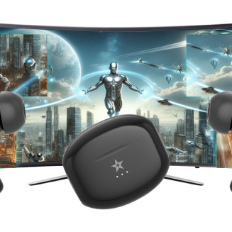 Słuchawki bezprzewodowe GIEWONT RealSound PRO ANC ENC GWS800-1 Czarne - 18