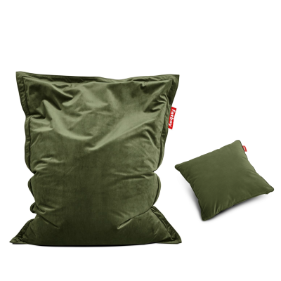 Pufa Fatboy Original Slim Velvet Deep Green + Poduszka