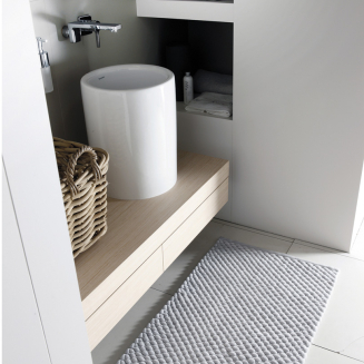  Aquanova Maks Silver Gray bathroom rug 60x60 cm - 4