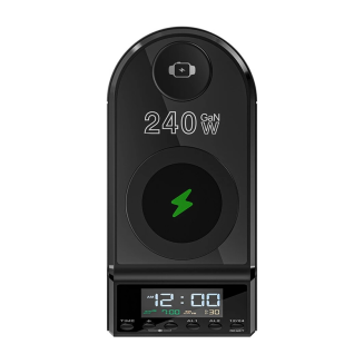 Budzik z ładowarką Blitzwolf BW-FW10 2xUSB-A, 4xUSB-C, 240W - 5