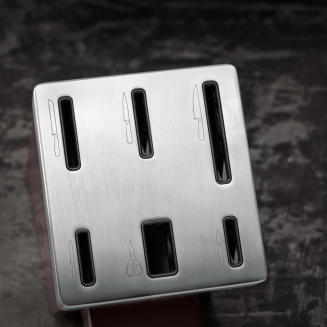 Zestaw 5 noży w bloku samoostrzącym z nożycami Zwilling Four Star Brown - 11