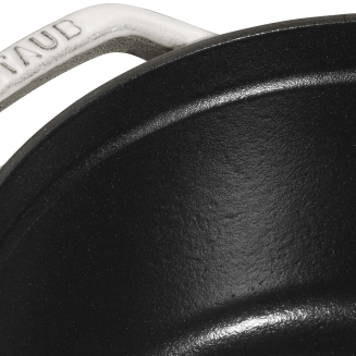 Garnek żeliwny okrągły Staub - 2.2 ltr, Biała trufla - 5