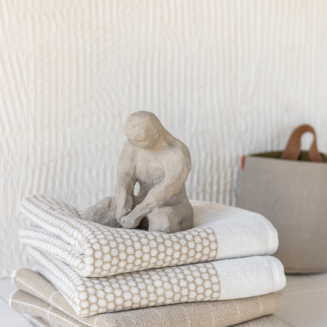 Ręcznik Mette Ditmer TILE Sand & Off-White - 3