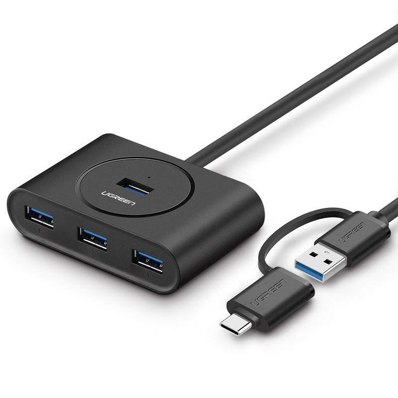  UGREEN CR113 4-port OTG USB Hub (Black)