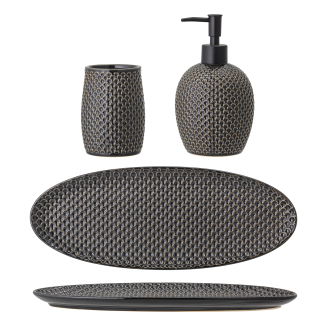 Zestaw dozownik+kubek+taca Bloomingville Hrin Grey - 4