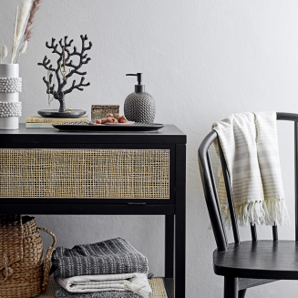 Zestaw dozownik+kubek+taca Bloomingville Hrin Grey - 3