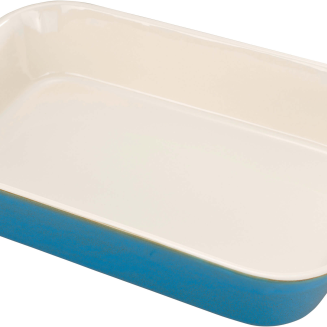 Zestaw 3 prostokątnych półmisków ceramicznych Staub - Antyczny turkusowy - 2