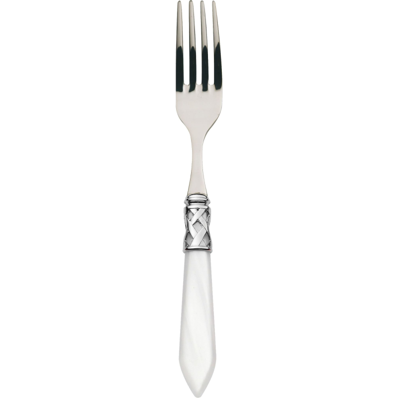 Widelec obiadowy Casa Bugatti Aladdin White/Steel