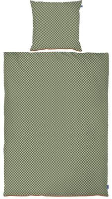 Pościel Mette Ditmer MINI CHECKS Pine Green & Tan 140×200 cm