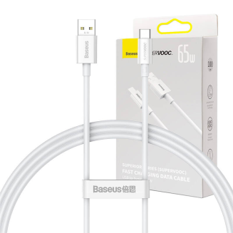 Kabel USB do USB-C Baseus Superior Series, 65W, 1m (biały) - 4