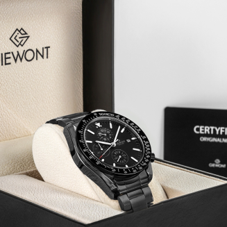 Zegarek Męski Giewont Chronograph Sapphire Czarny GW8720-B1 - 7