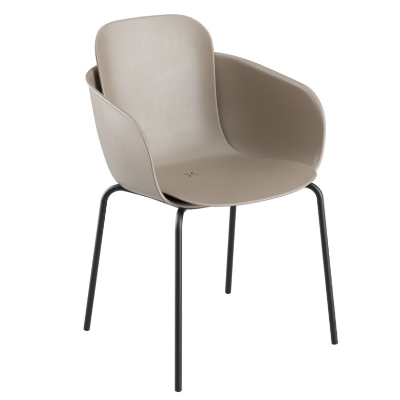 Krzesło ogrodowe SACKit Chair No. One S2 Taupe | Black