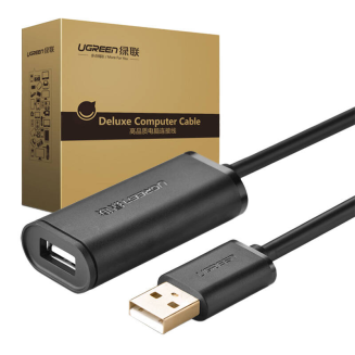 Kabel UGREEN US121 USB-A-USB-A 5m aktywny (czarny) - 6