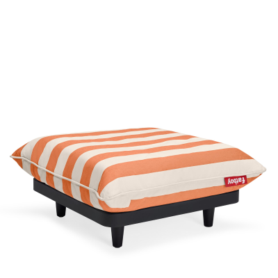 Siedzisko ogrodowe Fatboy Paletti Hocker Stripe Orange Creme