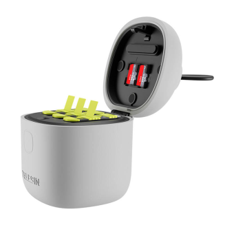 Wodoodporna ładowarka trójkanałowa Allin box Telesin + 2 akumulatory do GoPro Hero 12 / Hero 11 / Hero 10 / Hero 9 (GP-BTR-905-GY-B) - 7