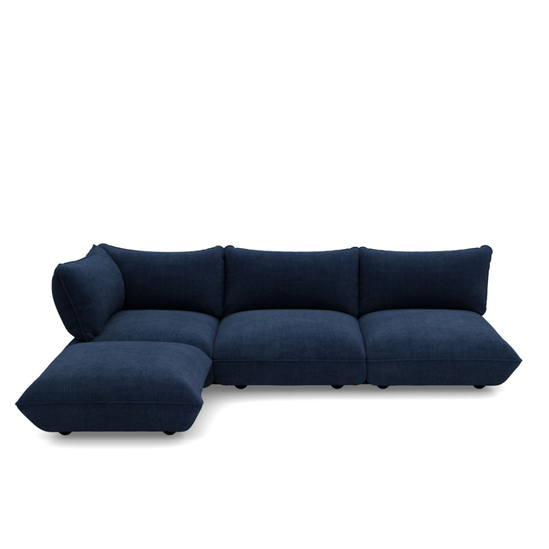 Sofa narożna Fatboy Sumo Corner Sofa Left Cord Deep Blue