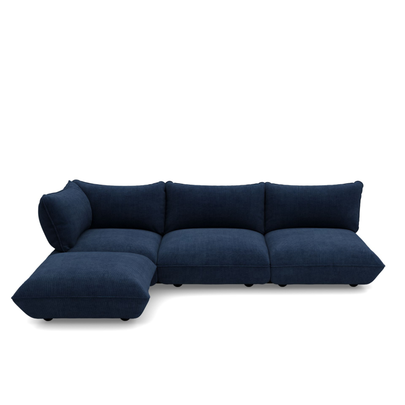  Fatboy Sumo Corner Sofa Left Cord Deep Blue