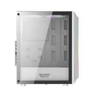  DARKFLASH DK151 computer case + 3 RGB fans (white) - 6