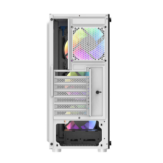  DARKFLASH DK151 computer case + 3 RGB fans (white) - 7